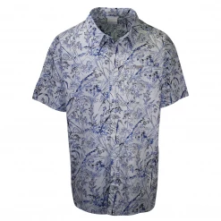Columbia Men's Light Blue Trees Rapid Rivers II Printed S/S Shirt (401) Size 2XL