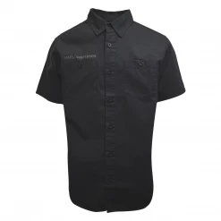 Harley-Davidson Men's Classic Black S/S Woven Shirt (S05)
