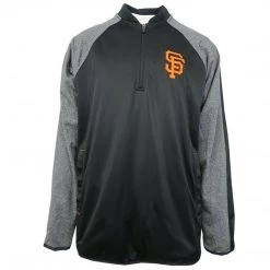 G-III Sports By Carl Banks Men's MLB Two Tone 1/3 Zip Sweater