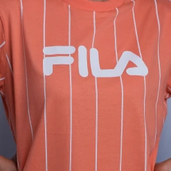 FILA Women's Coral Vertical Striped S/S T-Shirt