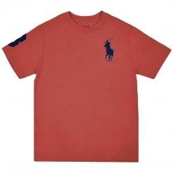 Polo Ralph Lauren Kid's Big Pony #3 Heather Red S/S T-Shirt