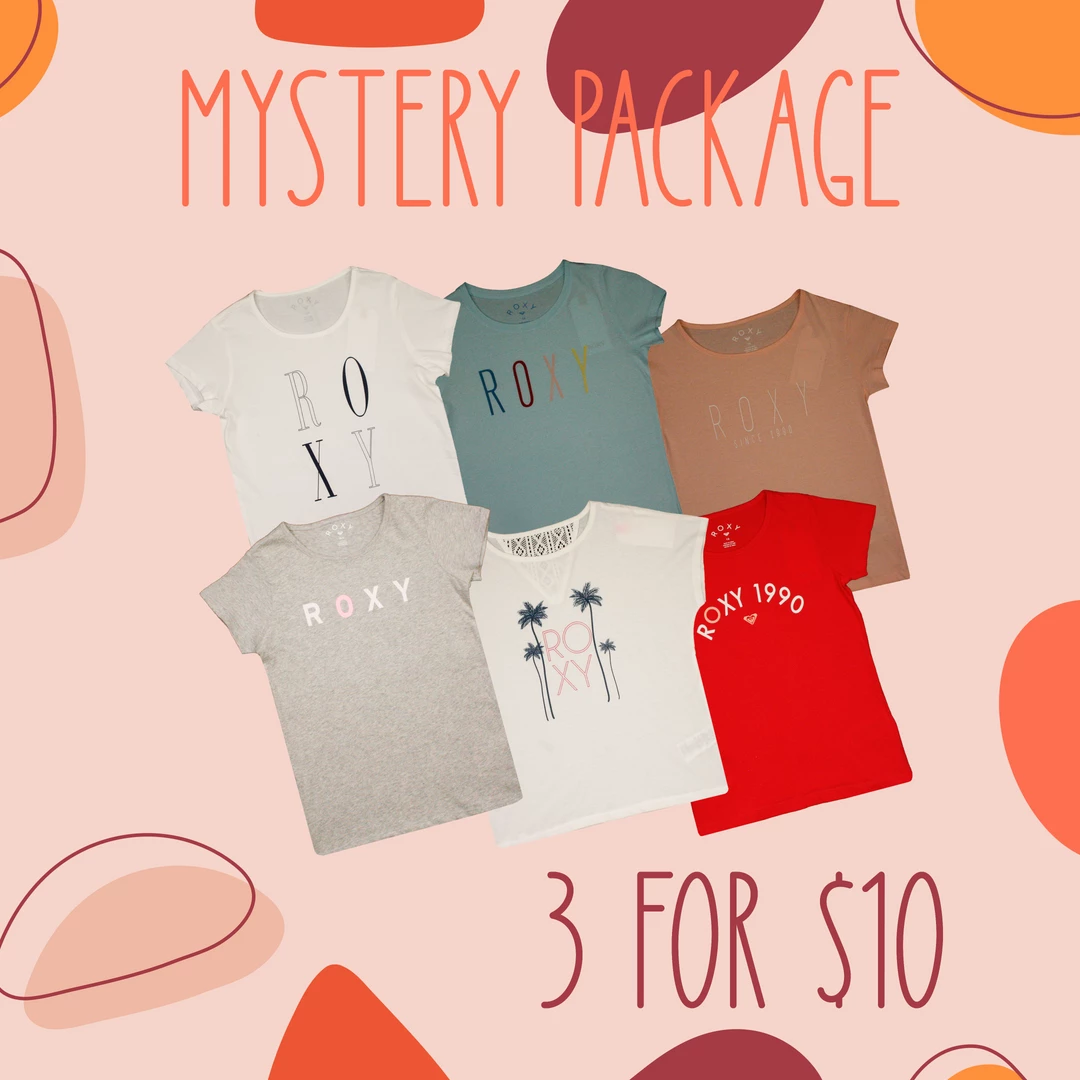 Roxy Girl's 3 S/S T-Shirt Mystery Package Kids 2 Roxy Girl's 3 S/S T-Shirt Mystery Package Kids