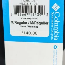 Columbia Men's Black Millennium Blur Omni-Wick Snow Ski Pants