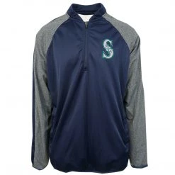 G-III Sports By Carl Banks Men's MLB Two Tone 1/3 Zip Sweater