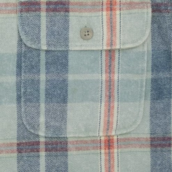 Quik Silver Quiksilver Boy's Pastel Blue Red L/S Flannel Shirt (S03) 9 Quik Silver Quiksilver Boy's Pastel Blue Red L/S Flannel Shirt (S03)