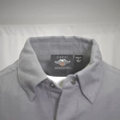 Harley-Davidson Men's Solid Grey Snap On Button L/S Woven Shirt (S10)