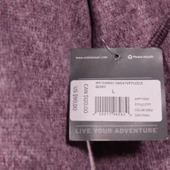 Eddie Bauer Women's Berry Sunray Fleece Full Zip Hoodie (S02)