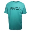 RVCA Men's Light Teal Classic Text Regular Fit S/S T-Shirt (S23)