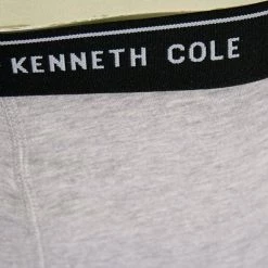 Kenneth Cole Men's New York 1 Pack Black Band Dark HTH Grey Boxer Brief (S02)