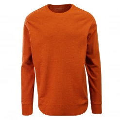 Mens Eddie Bauer Men's Adobe Orange Wildriver Thermal Crew Neck L/S T-Shirt (S02)