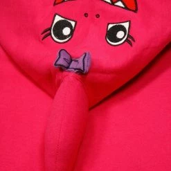 Wild Child Hoodies Kid's Pink Shark Pull Over Hoodie (S06)