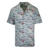 Levi's Men's White Tropical Sunset S/S Woven Shirt (Retail $54.50) S05