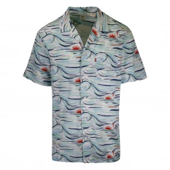 Levi's Men's White Tropical Sunset S/S Woven Shirt (Retail $54.50) S05