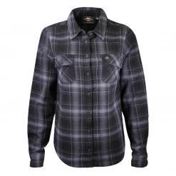 Harley-Davidson Women's Black Blue Plaid L/S Woven Shirt