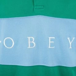 OBEY Men's Color Block Button S/S Polo Shirt (S34) 35 OBEY Men's Color Block Button S/S Polo Shirt (S34)