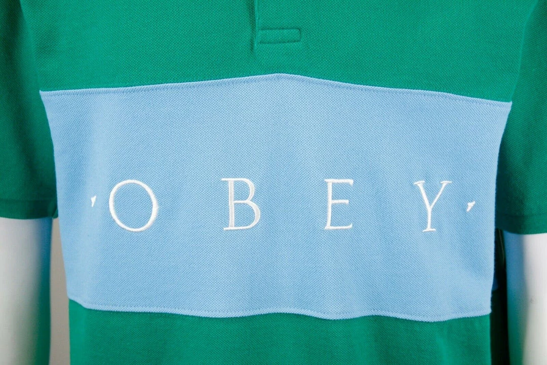 OBEY Men's Color Block Button S/S Polo Shirt (S34) 13 OBEY Men's Color Block Button S/S Polo Shirt (S34)