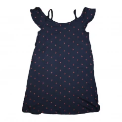 Roxy Girl's Navy Coral Dandelion Palm Tree Dress (S04) Kids