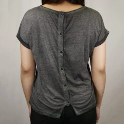 Roxy Women's Heather Waves Button Back S/S T-Shirt