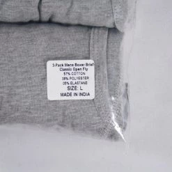 Kenneth Cole Men's Reaction 3 Pack Navy Heather Grey Boxer Brief (S02)