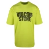 New Arrivals Volcom Men's Fluorescent Yellow Stone Rays S/S T-Shirt (S47)