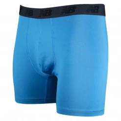 New Balance Men's Black, Grey, Navy, Bright Blue 5 Pack Boxer Brief (S05) Mens