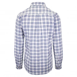 Barbour Men's National Trust Neutral Combe Plaid L/S Woven Shirt (S08)