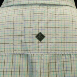 Spotted Clothing PrAna Men's Cyan Box Plaid S/S Woven Shirt (Slim Fit) S03