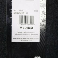 Volcom Men's Black Heather Grown HTH S/S T-Shirts (S16)