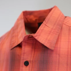 Harley-Davidson Men's Coral Grapefruit Plaid Sleeveless Vest (S02)