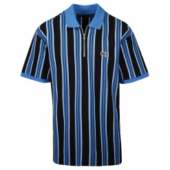OBEY Men's Radar Classic Vertical Stripe Zip S/S Polo Shirt (S24)
