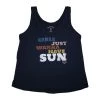 Roxy Girl's Navy Girls Just Wanna Have Sun Sleeveless Tank Top (S04)