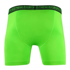 Mens New Balance Men's Black, Neon Green, Striped Pattern 4 Pack Boxer Brief (S03)