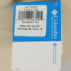 Columbia Men's Fossil Washed Out Straight Fit Chino Pants (160)