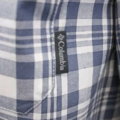 Spotted Clothing Columbia Men's Blue White Plaid Rapid Rivers II S/S Shirt