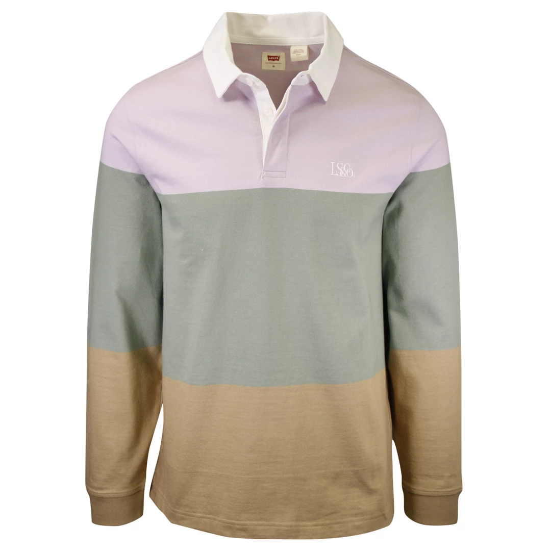 Levi's Men's Relaxed Fit Three Tone L/S Polo Shirt 3 Levi's Men's Relaxed Fit Three Tone L/S Polo Shirt
