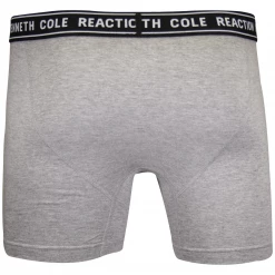 Kenneth Cole Men's Reaction 3 Pack Dark & Light Heather Grey Boxer Brief (S07)