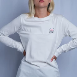 Roxy Women's Pink Sunset Wave Crew Neck L/S T-Shirt (S02) T-Shirts