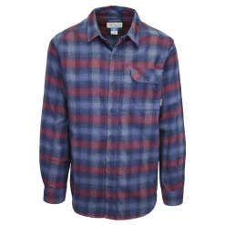 Columbia Men's Omniwick Red Blue L/S Plaid Flannel (S02) (Size 2XL)