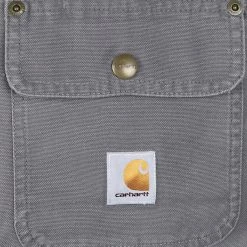 Carhartt Men's Gray Flannel Lined Snap On Button Collared L/S Jacket Mens 10 Carhartt Men's Gray Flannel Lined Snap On Button Collared L/S Jacket Mens