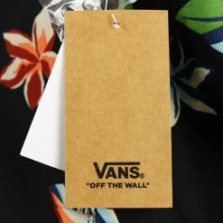 VANS Men's Black Lucid Floral With Tropical Flowers S/S Woven Shirt
