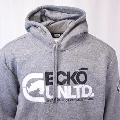 Ecko Unltd. Men's HTH Grey Trademark Of Premium Wears Pullover Hoodie (S14) Mens