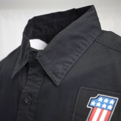 Harley-Davidson Men's Black #1 America S/S Woven Shirt (S07)