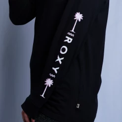 Roxy Women's Pink Sunset Wave Crew Neck L/S T-Shirt (S02) T-Shirts