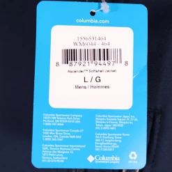 Columbia Men's Navy Ascender Softshell Full Zip Jacket (464) 15 Columbia Men's Navy Ascender Softshell Full Zip Jacket (464)