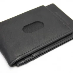 Premium Leather Men's Black Magnetic Bifoldable Card Holder (S60)