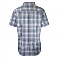 Carhartt Men's Blue White Plaid S/S Woven Shirt (S05)