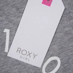 Roxy Girl's Heather Grey Roxy 1990 Round Neck S/S T-Shirt (S01) Kids