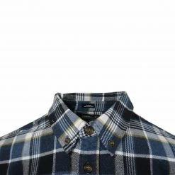 O'neill Men's Navy Redmond Plaid L/S Flannel Shirt Mens