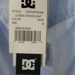 DC Shoes Men's Classic Oxford Light S/S Woven Shirt (Retail $55) Size Small Mens