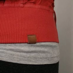 Clearance Bench Women's Pink Red Militaristic Zip-Up Jacket (Medium)